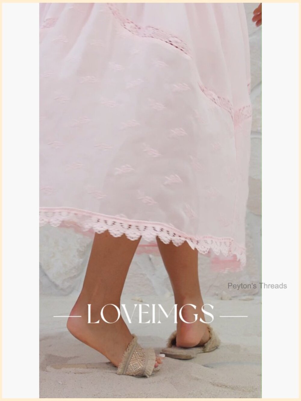 Lace Embroidered Adjustable Strap Maxi Dress with Pockets - Picture 7 of 7